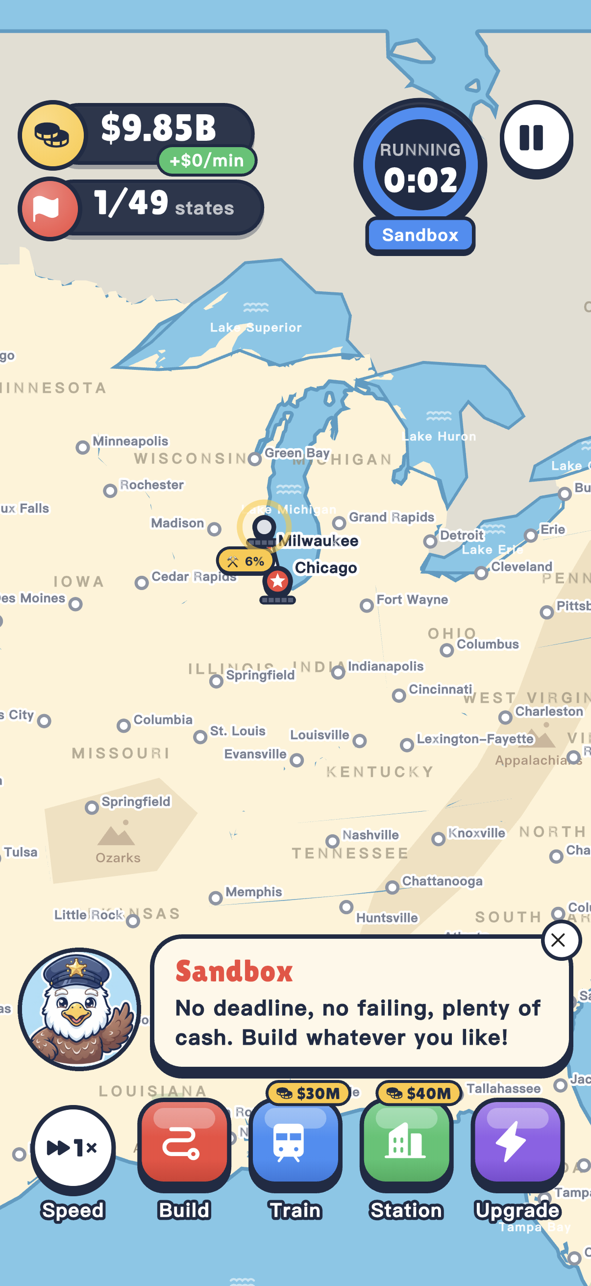 United Rails sandbox game